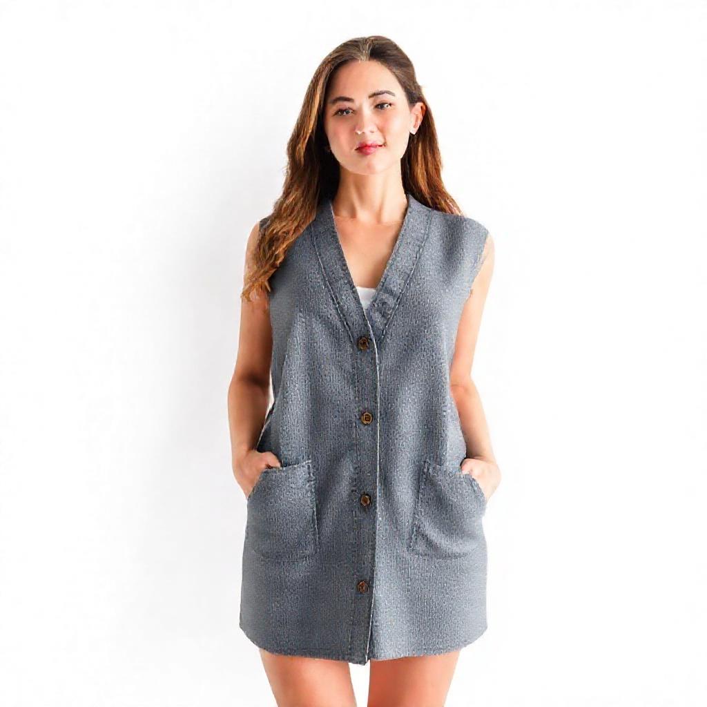 Vestido Casual Mujer Algodón
